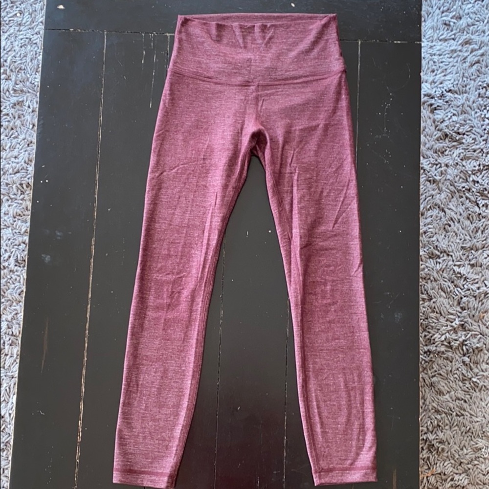 Lululemon Wunder Under Maroon 7/8 Legging